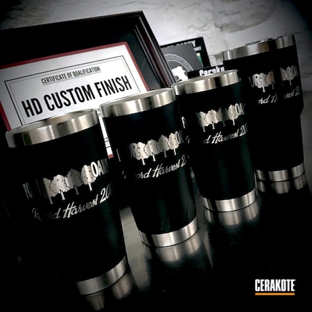 Powder Coating: Armor Black H-190,YETI Cup,Stainless Steel Cup,More Than Guns,Custom YETI Cup