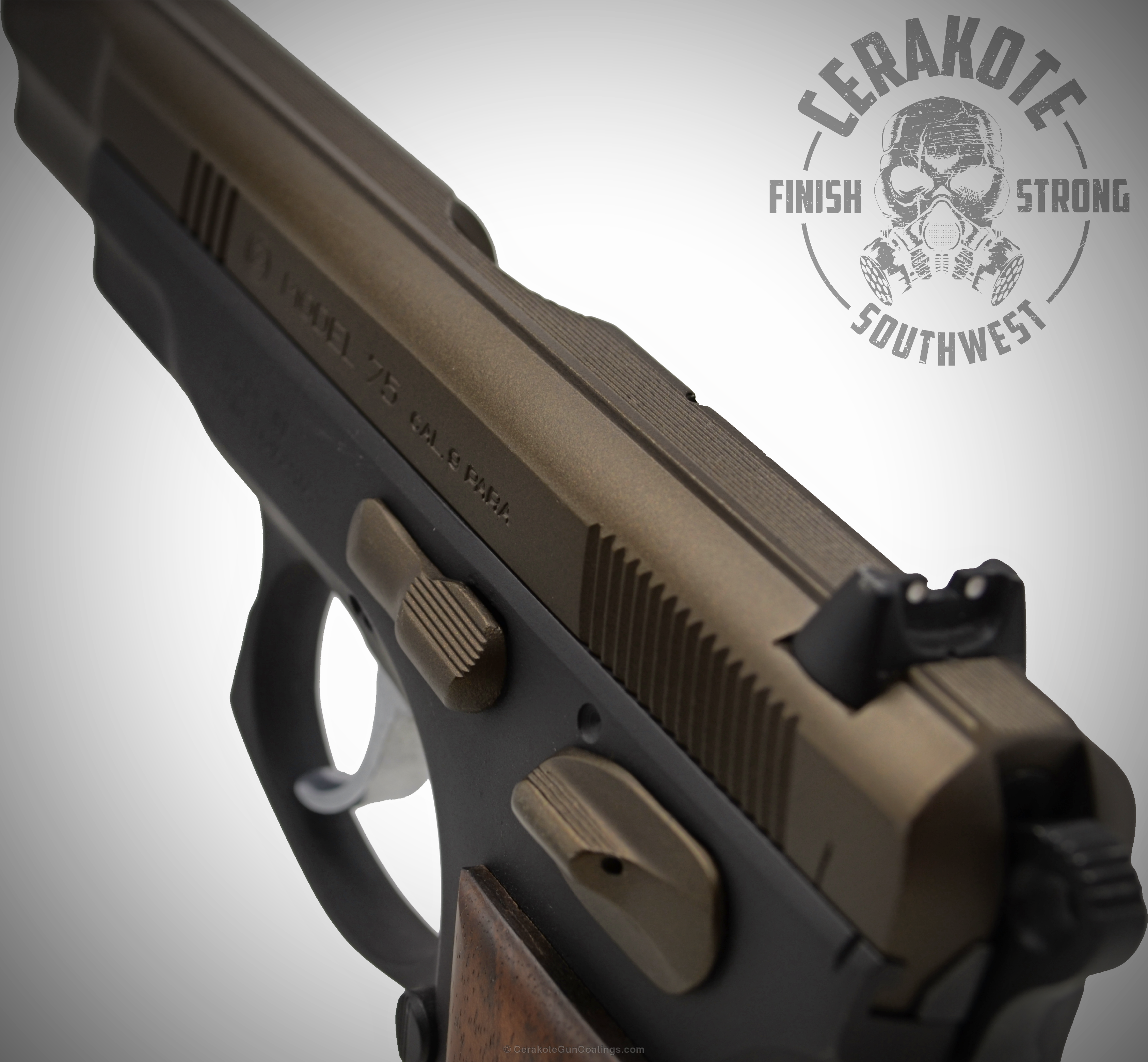 【美穂】ダークブラウン H-294 Midnight Bronze and H-190 Armor Black by WEB USER | Cerakote