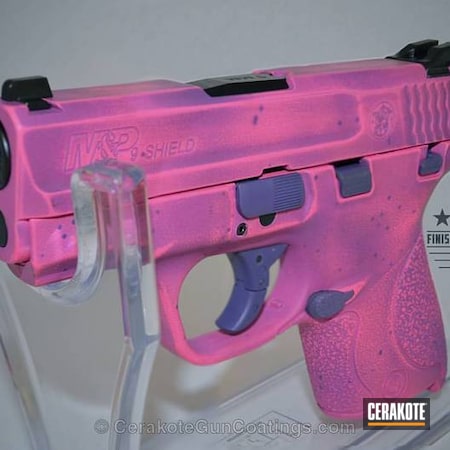 Powder Coating: 9mm,Smith & Wesson,Bazooka Pink H-244,Ladies,Wild Purple H-197,Pistol,M&P Shield 9mm,M&P 9mm Compact