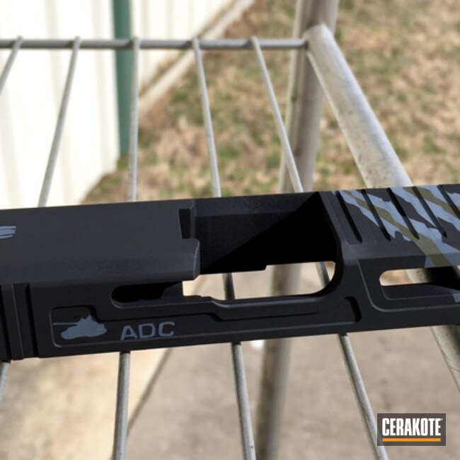 Cerakoted: Punisher,Graphite Black H-146,Mil Spec O.D. Green H-240,Gun Parts,Slide