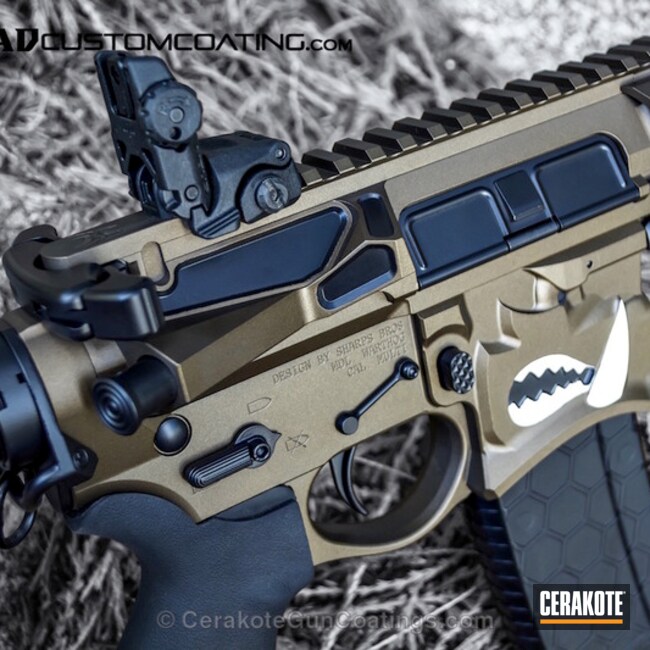 Cerakoted: Custom Mix,Snow White H-136,Graphite Black H-146,Spikes Receiver,Two Tone,Burnt Bronze H-148,Sharps Brothers,Tactical Rifle,Warthog