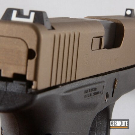 Powder Coating: Glock 43,Glock,Tactical Pistol,Pistol,Burnt Bronze H-148