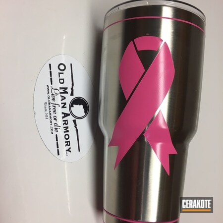 Powder Coating: Tumbler,YETI Cup,More Than Guns,Cups,Breast Cancer Awareness,Prison Pink H-141,YETI
