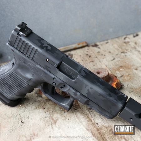 Powder Coating: Glock,Smoke E-120,Handguns,Pistol,Midnight E-110
