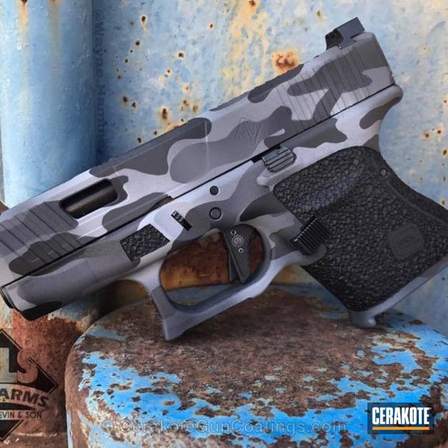 H-146 Graphite Black with H-140 Bright White by MORRIS JACKSON | Cerakote