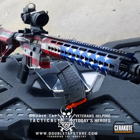 Powder Coating: Bright White H-140,Graphite Black H-146,Distressed,NRA Blue H-171,Tactical Rifle,American Flag,FIREHOUSE RED H-216,Team America Theme