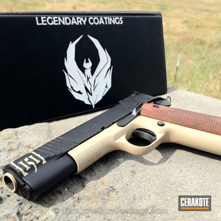 Powder Coating: Graphite Black H-146,1911,Handguns,DESERT SAND H-199,Colt