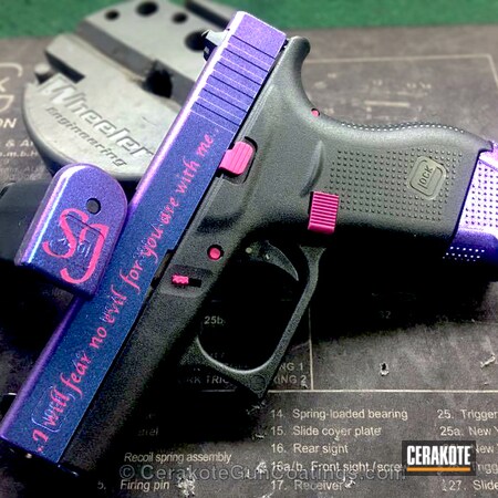 Powder Coating: Glock,Ladies,Wild Purple H-197,SIG™ PINK H-224,Pistol,Chameleon