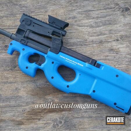 Powder Coating: Two Tone,FNH,Snow White H-136,NRA Blue H-171,PS90,SMG,Bullpup
