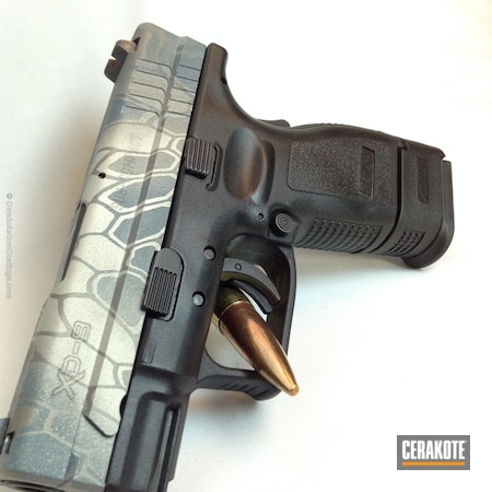 Powder Coating: Pistol,Blue Titanium H-185,Springfield XD,Springfield Armory,Shimmer Aluminum H-158,Gun Metal Grey H-219,Kryptek
