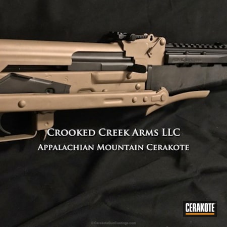 Powder Coating: Graphite Black H-146,AK-47,Two Tone,7.62x39mm,Tactical Rifle,Semi-Auto,MAGPUL® FLAT DARK EARTH H-267