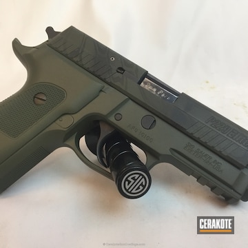 Cerakoted H-146 Graphite Black, H-232 Magpul O.d. Green And H-264 Mil Spec Green