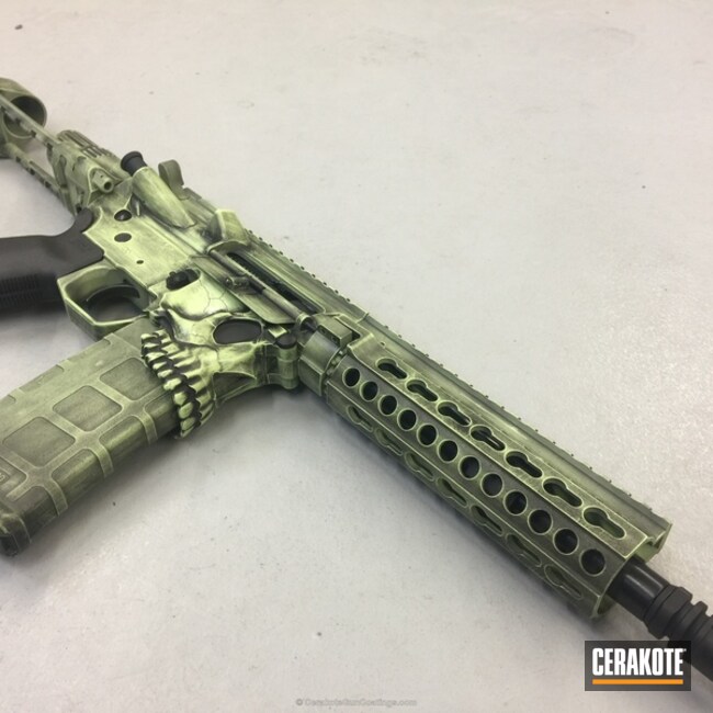 H-168 Zombie Green and H-136 Snow White by Casey Brouwer | Cerakote