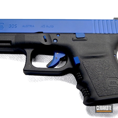 Powder Coating: Glock,Two Tone,NRA Blue H-171,Pistol,Glock 30S