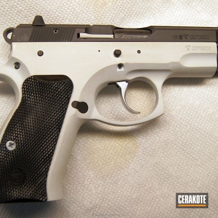 Powder Coating: Hidden White H-242,Graphite Black H-146,Two Tone,CZ 75 Compact,Pistol,CZ