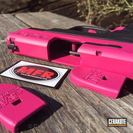 Powder Coating: Smith & Wesson,Two Tone,Ladies,M&P Shield,Prison Pink H-141
