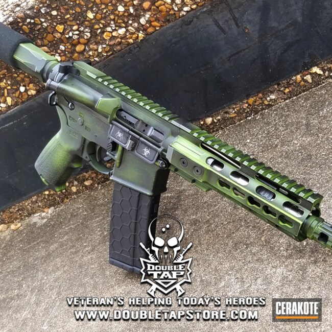 Cerakoted H-168 Zombie Green And H-146 Graphite Black
