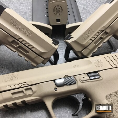 Powder Coating: Smith & Wesson M&P,Smith & Wesson,Flat Dark Earth H-265,Solid Tone,Pistols