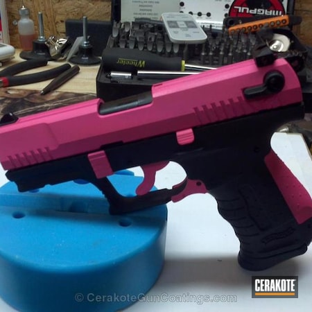 Powder Coating: Graphite Black H-146,Ladies,Handguns,Walther,Prison Pink H-141