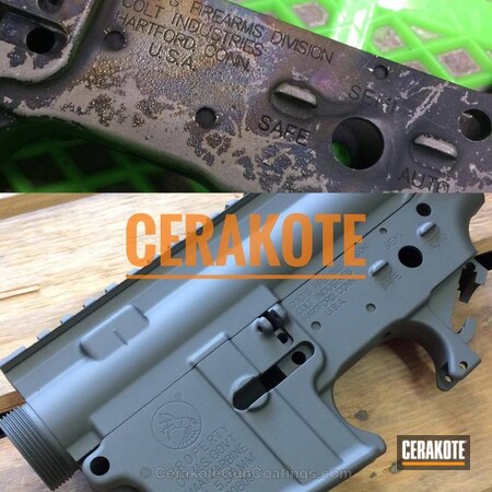 Powder Coating: Before and After,SIG™ DARK GREY H-210,Colt,Restoration,Colt AR