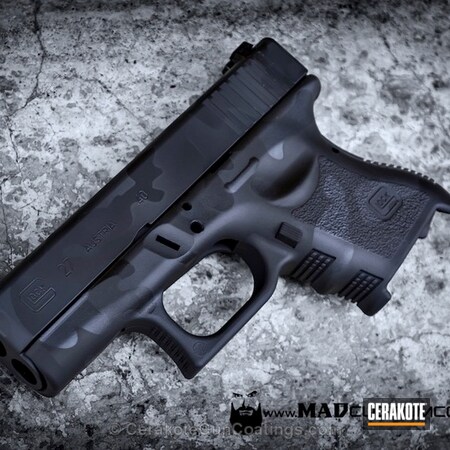 Powder Coating: Graphite Black H-146,Glock,Handguns,MultiCam,Camo,Sniper Grey H-234,Glock 27,MAD Land Camo