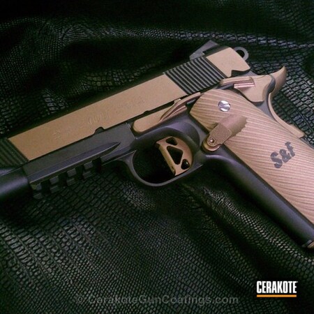 Powder Coating: Graphite Black H-146,1911,Handguns,Colt,Burnt Bronze H-148