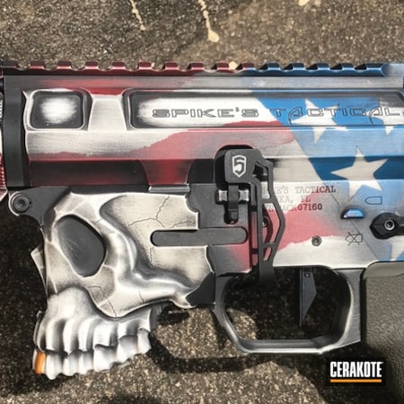 Powder Coating: Bright White H-140,Crimson H-221,Spike's Tactical The Jack,Spike's Tactical,Gold H-122,Sharps Brothers,Tactical Rifle,American Flag,Ridgeway Blue H-220,Team America Theme