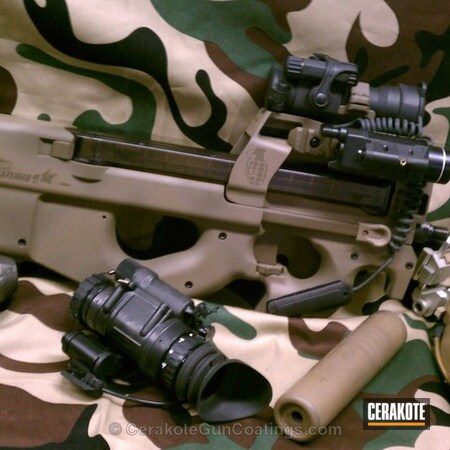 Powder Coating: FN Herstal,Tactical Rifle,Patriot Brown H-226,MAGPUL® FLAT DARK EARTH H-267
