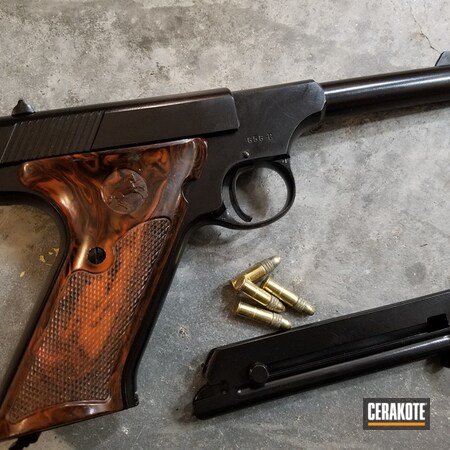Powder Coating: Gloss Black H-109,Pistol,.22LR,Classic Gun,Before and After,Colt,Restoration