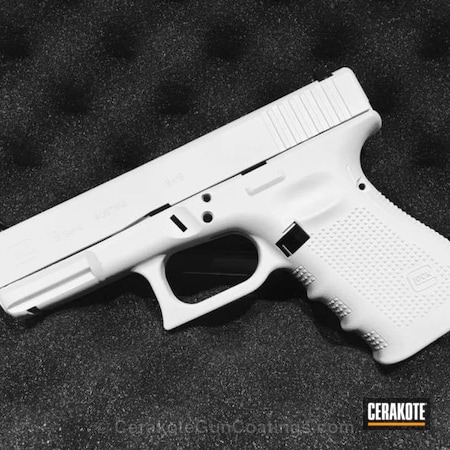 Powder Coating: Hidden White H-242,Glock,Pistol,Glock 19,Chrome