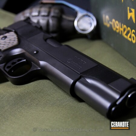 Powder Coating: Graphite Black H-146,1911,Handguns,Les Baer