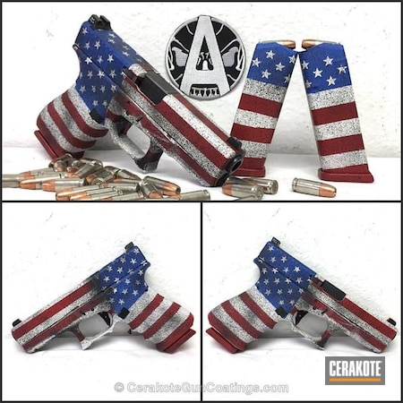 Powder Coating: Hidden White H-242,NRA Blue H-171,Pistol,Dirtyworn,American Flag,FIREHOUSE RED H-216,Custom