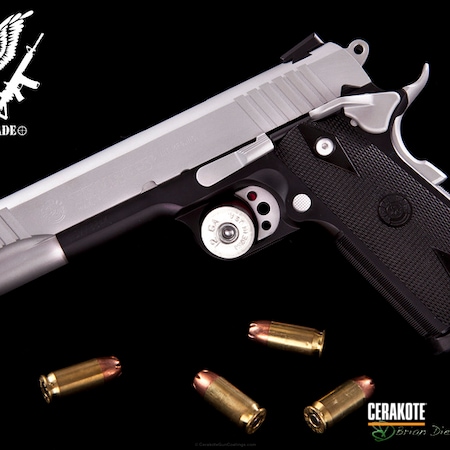Powder Coating: Graphite Black H-146,Satin Aluminum H-151,Taurus 1911,1911,Pistol,Taurus