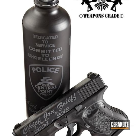 Powder Coating: Cups and Guns,Graphite Black H-146,Glock,Monogram,Commemorative,Sniper Grey H-234,Glock 27,Police
