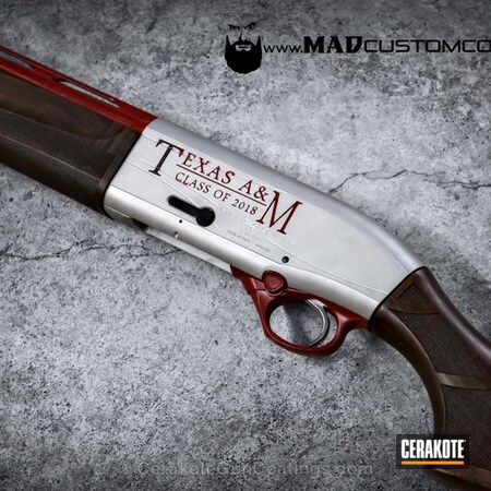 Powder Coating: Satin Aluminum H-151,Crimson H-221,Shotgun,Benelli,College Theme,Custom,Texas A&M