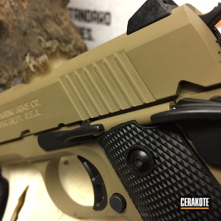 Powder Coating: 9mm,Walther PPS,Browning 1911-380,.380 ACP,Pistol,Walther,.380,Coyote Tan H-235,MAGPUL® FLAT DARK EARTH H-267,Browning