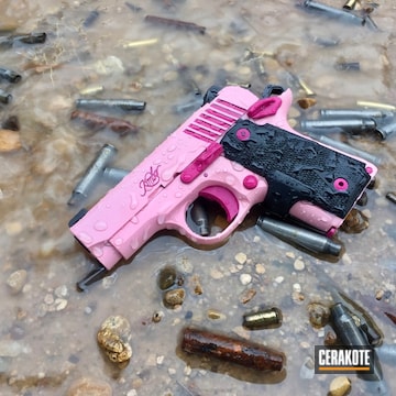 Cerakoted H-244 Bazooka Pink, H-146 Graphite Black And H-224 Sig Pink