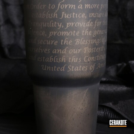 Powder Coating: Graphite Black H-146,Distressed,Preamble,Constitution,Burnt Bronze H-148,More Than Guns,Cups