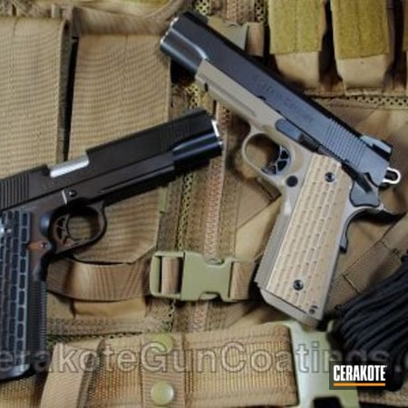 Powder Coating: Graphite Black H-146,1911,Handguns,Springfield Armory,Flat Dark Earth H-265