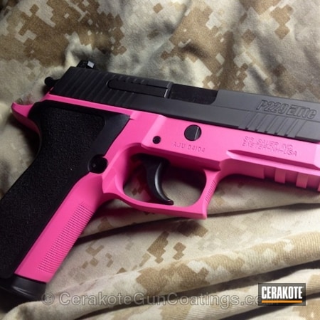 Powder Coating: Ladies,Sig Sauer,Handguns,Prison Pink H-141
