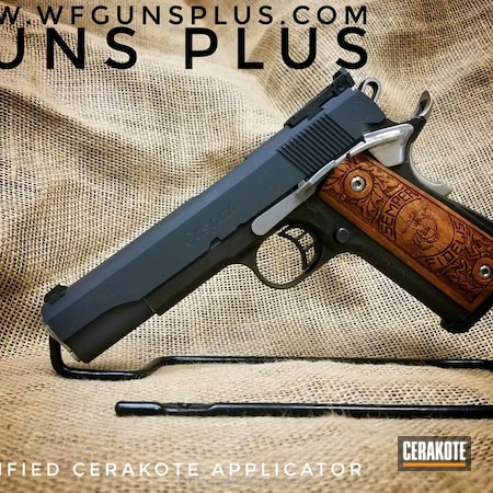 Powder Coating: 1911,Semperfidelis,Pistol,Caspian Arms,Sniper Grey H-234