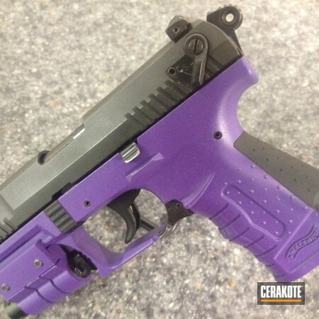 Powder Coating: Two Tone,Pistol,Walther,Bright Purple H-217,Walther P22,P22