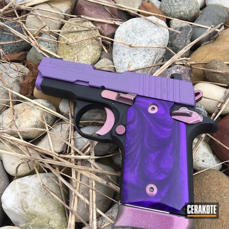 Powder Coating: High Gloss Ceramic Clear,Ladies,Sig Sauer,Crushed Silver H-255,Pistol,HIGH GLOSS ARMOR CLEAR H-300,Bright Purple H-217,Tungsten H-237,Sig Sauer P238,Chameleon