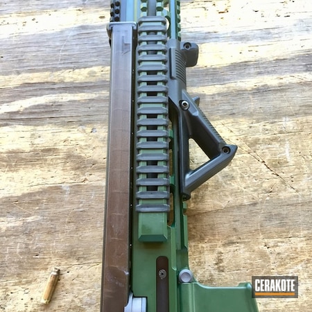 Powder Coating: 9mm,Two Tone,Anderson Mfg.,JESSE JAMES EASTERN FRONT GREEN  H-400,Tactical Rifle,Custom Built,SBR