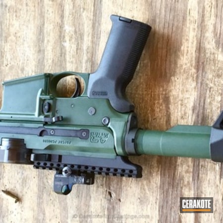 Powder Coating: 9mm,Two Tone,Anderson Mfg.,JESSE JAMES EASTERN FRONT GREEN  H-400,Tactical Rifle,Custom Built,SBR