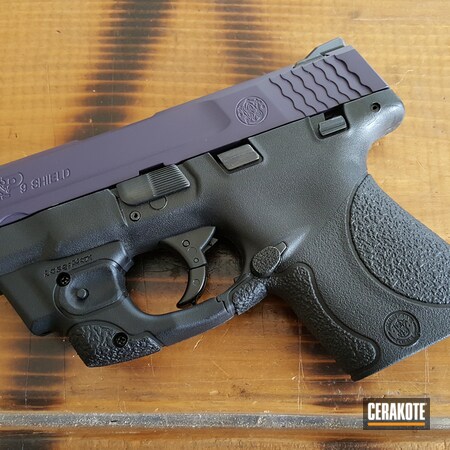 Powder Coating: Graphite Black H-146,Smith & Wesson,Two Tone,M&P Shield,Wild Purple H-197,Pistol,Shield