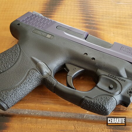 Powder Coating: Graphite Black H-146,Smith & Wesson,Two Tone,M&P Shield,Wild Purple H-197,Pistol,Shield