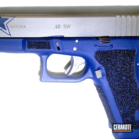 Powder Coating: KEL-TEC® NAVY BLUE H-127,Glock,NFL,Cowboys,Two Tone,Pistol,Football,Titanium H-170,Glock 22