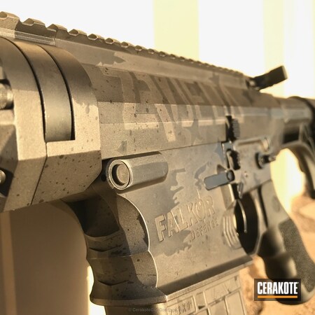 Powder Coating: Graphite Black H-146,AR 308,Tactical Rifle,AR-10,Tungsten H-237,Falkor Defence,Titanium H-170