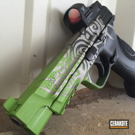 Powder Coating: Smith & Wesson M&P,Smith & Wesson,Graphite Black H-146,Zombie Green H-168,Pistol,Vortex,Titanium H-170